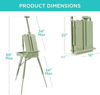 best choice products art easel for painting, portable on a desk or shelf