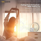 vivilumens sunrise digital alarm clock, white noise sound, package contents