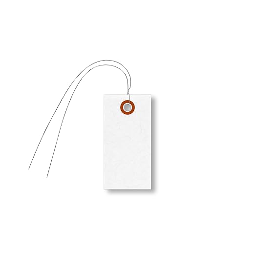 SmartSign 3.25 x 1.625 inch “White” Blank Tyvek Shipping Tags - Image 5
