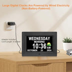 ssini digital calendar dementia alarm clock with day, package contents
