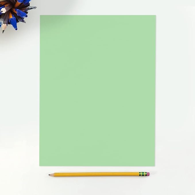 LUXPaper 8.5" x 11" Paper | Letter Size | Pastel Light Green | 60lb. Text | 250 - Image 2