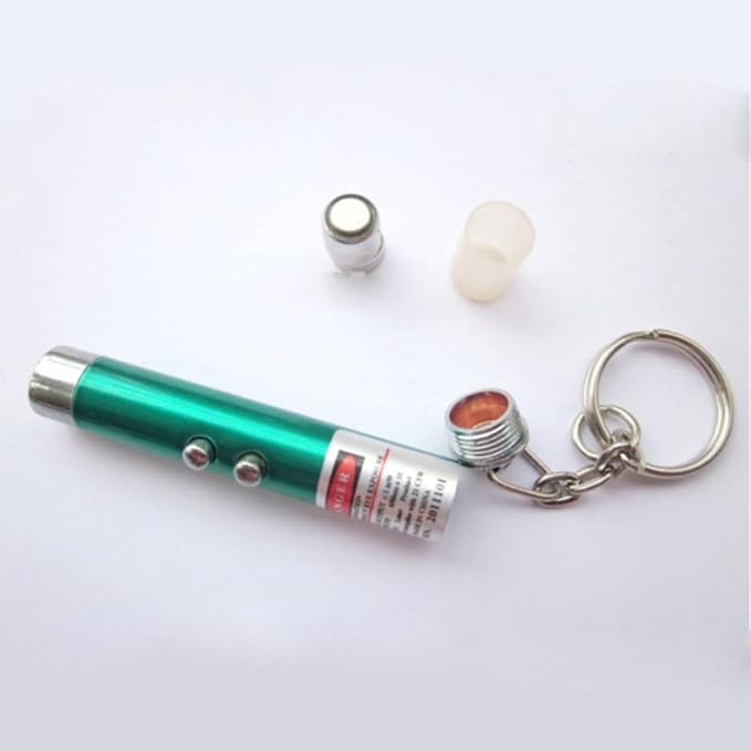 6 PCS Cat Toys Laser Pointer Mini Keychain Laser Pointer LED Flashlight Dog - Image 4