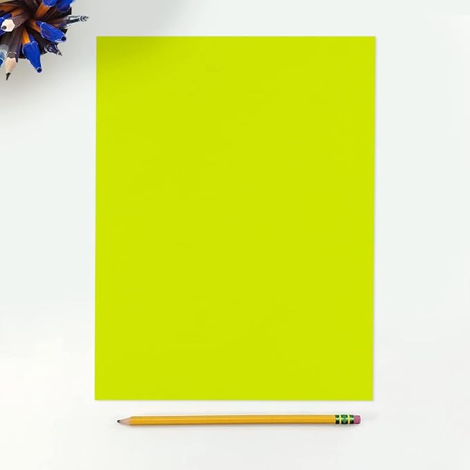 LUXPaper 8.5" x 11" Paper | Letter Size | Wasabi Green | 80lb. Text | 50 Qty - Image 3