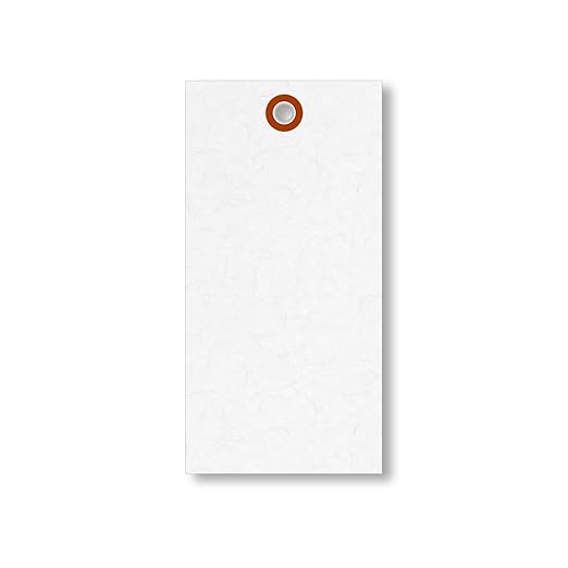 SmartSign 5.25 x 2.625 inch “White” Blank Tyvek Shipping Tags - Image 5