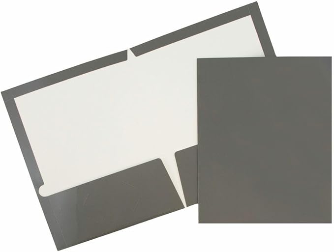 JAM PAPER Laminated Two Pocket Glossy Folders by JAMPaper