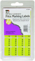 Charles Leonard Sale Price Marking Labels, Blank Price Self Adhesive Stickers, Yellow, 300/Box (72300) | Price Marking Dots | Perfect for a Variety of Surfaces | Great for Garage Sales | 306 Dots Per Pack