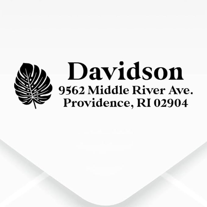 Custom Floral Address Stamp | Choose from 12 Designs | Multiple Ink Color - Image 2