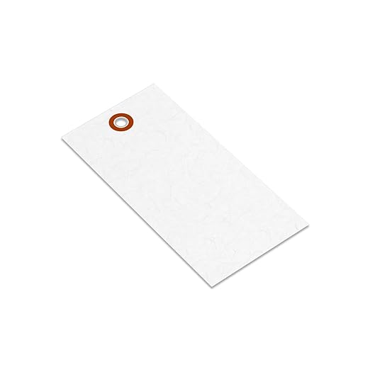 SmartSign Blank White Shipping Tags, Size #5, Made in USA - Image 2