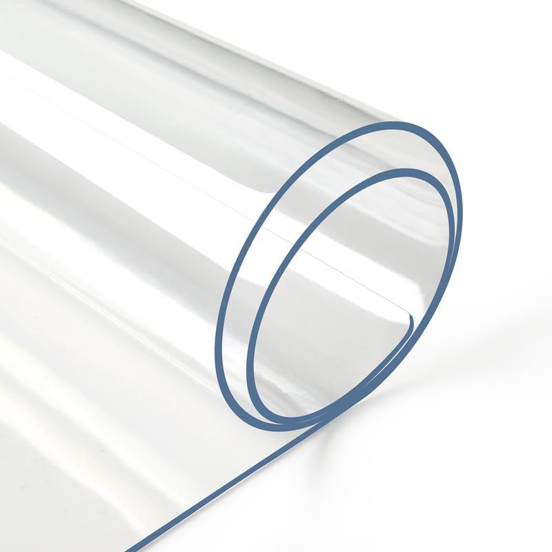 Deep Dream 2.0mm Clear Desk Cover Protector, 24×48 Inch Clear Desk Cover, Rec...