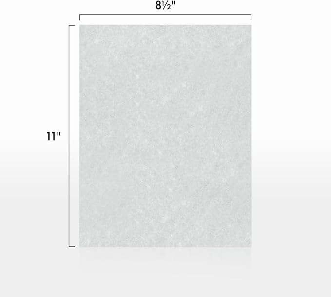 LUXPaper 8.5" x 11" Paper | Letter Size | Blue Parchment | 60lb. Text | 250 Qty - Image 2