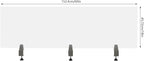 Desk Divider for Students and Desk Privacy Panel, Frosted Acrylic Plexiglass - Image 2