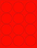 8-1/2 x 11" Neon Color High Light Fluorescent Labels by NextDayLabels