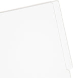 Smead Heavyweight End Tab Fastener File Folder, Shelf-Master® Reinforced Straight-Cut Tab, 2 Fasteners, Letter Size, White, 50 per Box (25840)