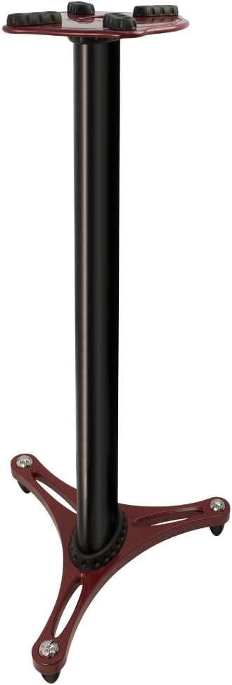 Ultimate Support MS-90-36 MS Series 36" Column Monitor Stands- Black/Red