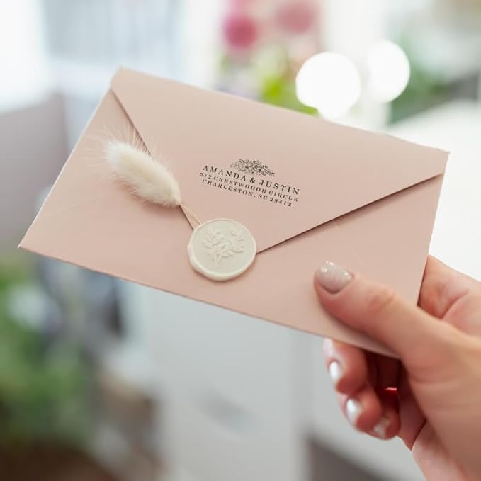 Custom Floral Address Stamp | Choose from 12 Designs | Multiple Ink Color - Image 6