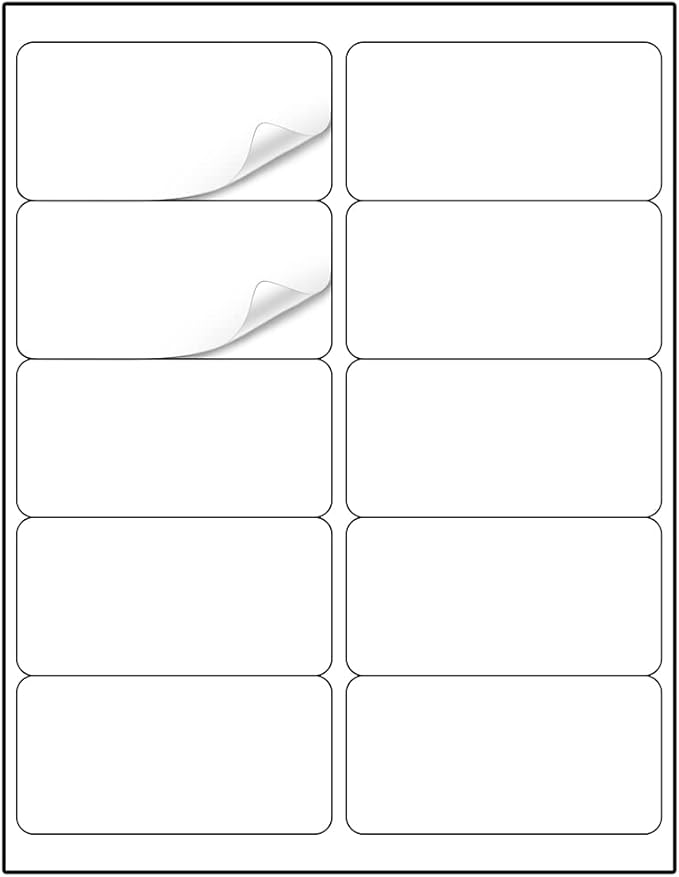 Methdic Shipping Labels 2"×4" 1000 Labels Sticker Paper by Methdic