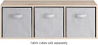 Whitmor Bookcase Storage Organizer, 3 Tier Stackable MDF Bookshelf, Open - Image 3
