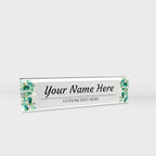 Signs ByLITA Floral Pattern Customized Nameplate | Eucalyptus Personalized Full - Image 8