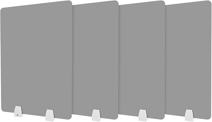 4PCS Desk Dividers Office Partitions, Privacy Desk Panel Protective, Acrylic - Image 2