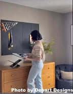 Office Cork Board Alternative | Gray Felt Tiles | Felt Bulletin Board - Image 3