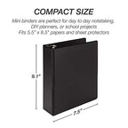 Samsill Economy 2 Inch Mini 3 Ring Binder, Made in The USA, Round Ring Binder - Image 4