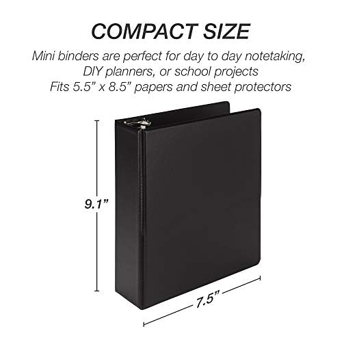 Samsill Economy 2 Inch Mini 3 Ring Binder, Made in The USA, Round Ring Binder - Image 4