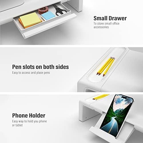 OImatser Monitor Stand Riser with USB 3.0 Hub & Type-C Port, Foldable Adj...