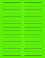 8-1/2 x 11" Neon Color High Light Fluorescent Labels by NextDayLabels