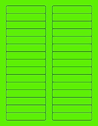 8-1/2 x 11" Neon Color High Light Fluorescent Labels by NextDayLabels