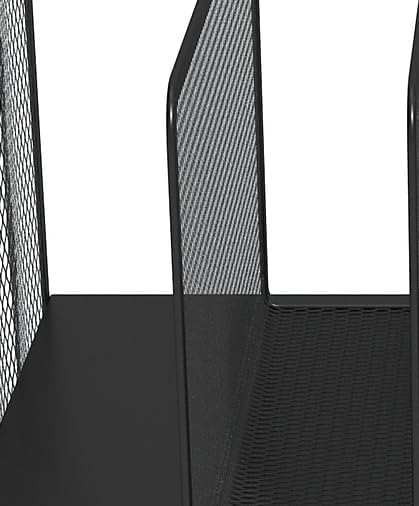 TRU RED Wire Mesh File Organizer, 7-Compartment, Matte Black