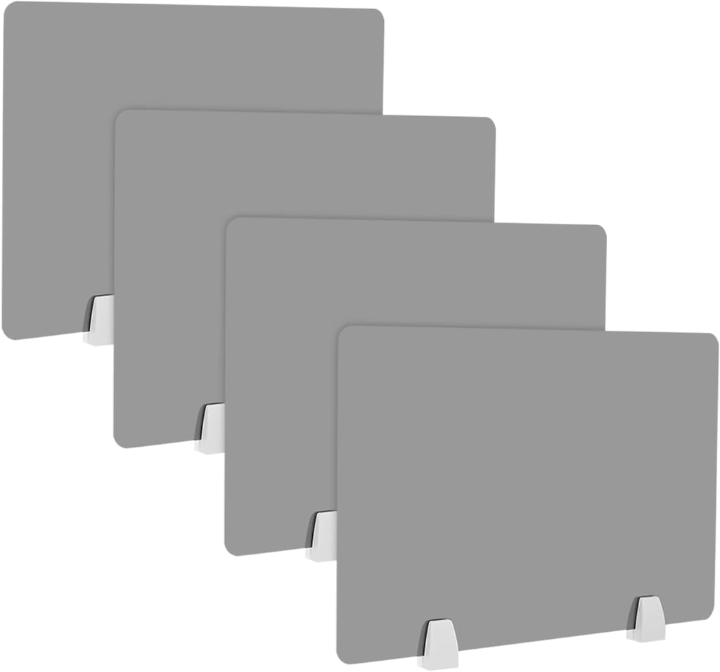 4PCS Desk Dividers Office Partitions, Privacy Desk Panel Protective, Acrylic