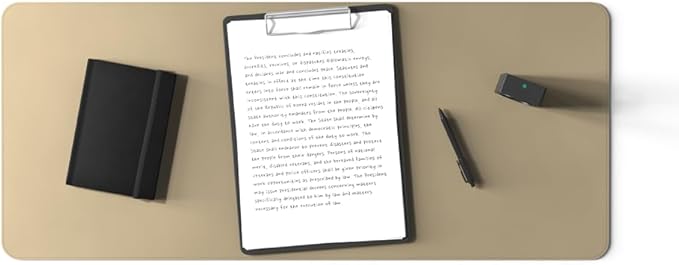 POUT TekDec Mat – Vegan Leather Desk Pad, Water-Resistant Surface, Anti-Slip - Image 4