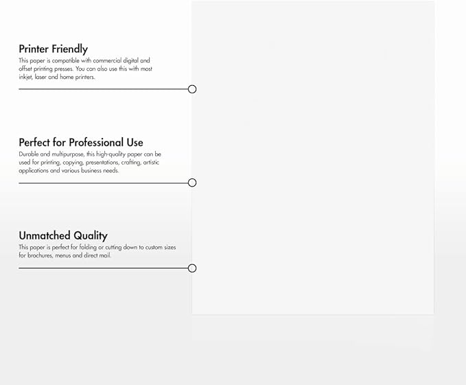 LUXPaper 8.5" x 11" Classic Crest Paper | Letter Size | Brilliant White | 70lb. - Image 8