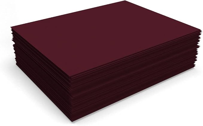LUXPaper 8.5" x 11" Cardstock | Letter Size | Burgundy Linen | 100lb. Cover | - Image 4