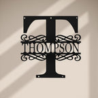 Custom Metal Signs | Personalized Monogram Name Sign | Outdoor Wall Art - Image 8