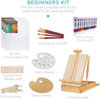 best choice products art easel for painting, portable shown in use