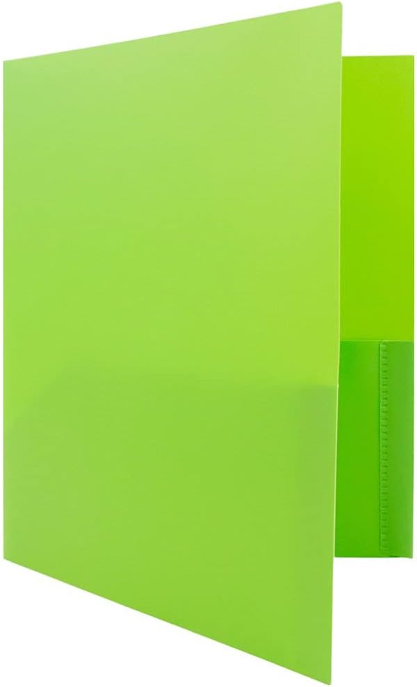 JAM PAPER Plastic Color POP Folders - Image 6