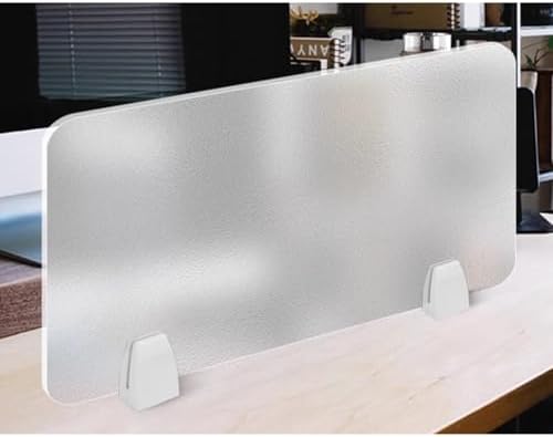 Acrylic Frosted Desk Divider Screen, Portable Privacy Panel - Image 3