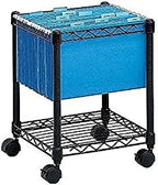 Safco Compact Rolling Cart, Fits Letter and Legal-Size Hanging Folders - Image 2
