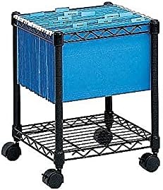 Safco Compact Rolling Cart, Fits Letter and Legal-Size Hanging Folders - Image 2