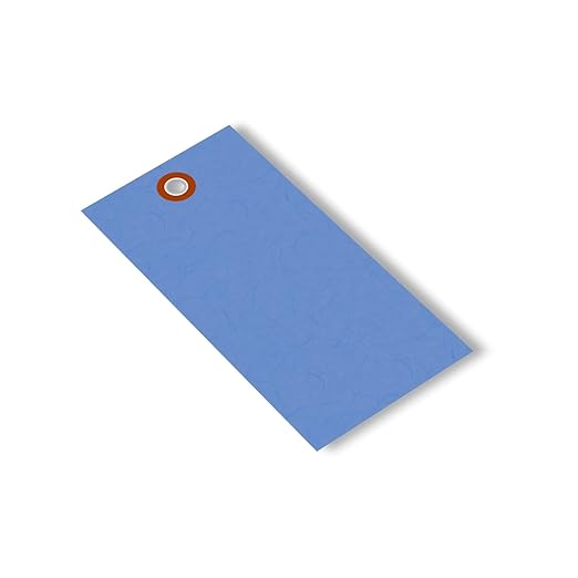 SmartSign 4.75 x 2.375 inch “Blue” Blank Tyvek Shipping Tags - Image 5