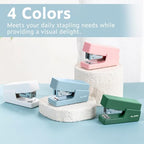 NUSIGN Mini Stapler with 830 Staples, Small Cute Desk Staplers, 25 Sheet Capacity, Blue