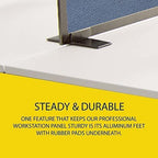 OBEX Acoustical Free Standing Privacy Screen, Cubicle Accessories Desk Privacy - Image 6