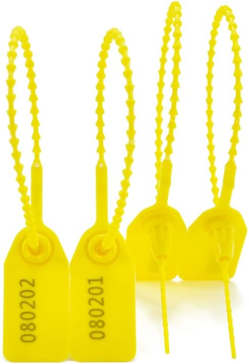 100Pcs Plastic Tamper Shipping Seals Pull-Tite Security Seal Signage Numbered - Image 3