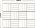 DECORITA Felt Bulletin Board Tiles | Modern Cork Board Alternative | Large Cork - Image 3