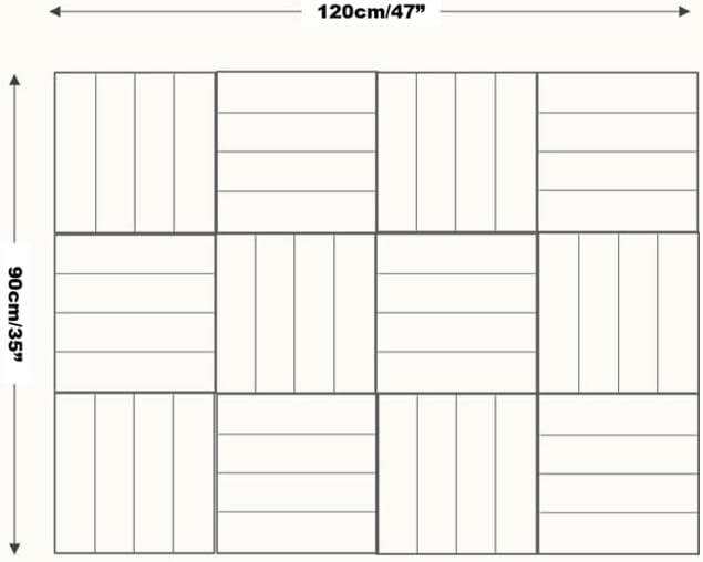 DECORITA Felt Bulletin Board Tiles | Modern Cork Board Alternative | Large Cork - Image 3