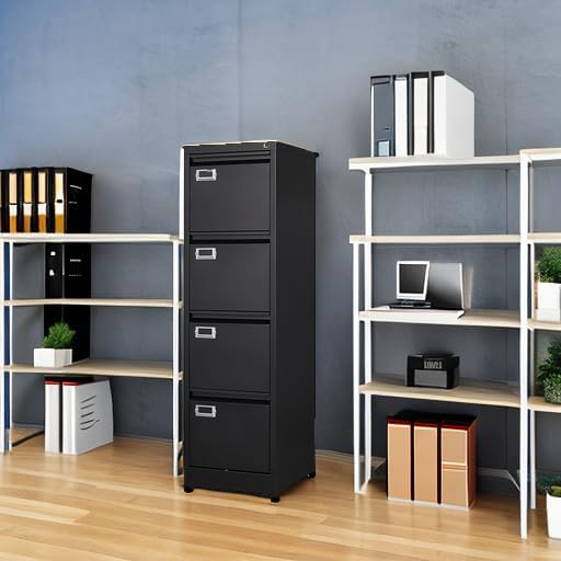 BYNSOE 4 Drawer File Cabinet - Image 6