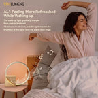 vivilumens sunrise alarm clock with sound machine for shown in use