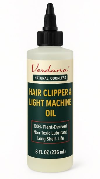 Verdana Hair Clipper & Trimmer Oil – 8 Fl Oz – Plant-Derived Light Machine Oil by Verdana