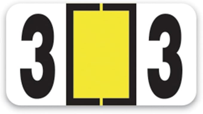 File Right Number Labels Roll – Color-Coded Numeric Filing Labels, 1-5/8" × by Unknown